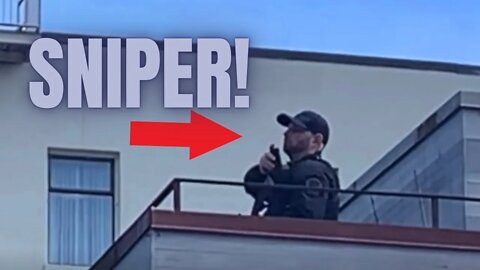 Snipers on The Roof Guarding Justin Trudeau!