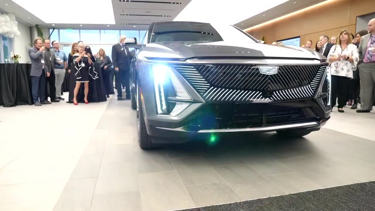 Lansing auto group opens new Cadillac dealership and shows off Lyriq