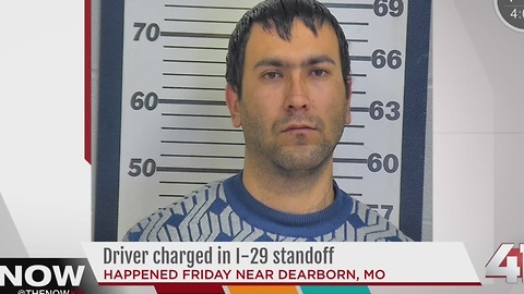 Man arrested after truck stop standoff in Dearborn, north of Kansas City
