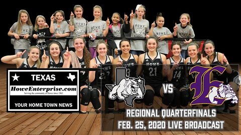 Howe Lady Bulldogs vs. Edgewood Lady Bulldogs, regional basketball, Feb. 25, 2020