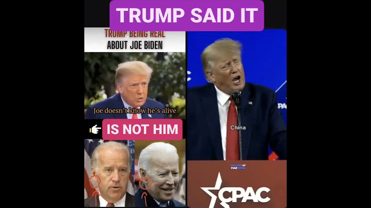 Trump and the world knows it, Biden doesn’t even know he’s alive!