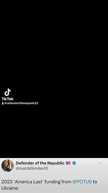 America Last Biden Admin funding to Ukraine