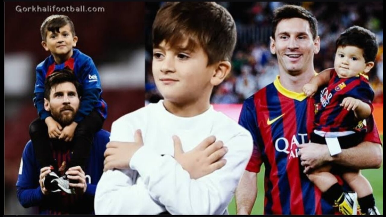 Mateo messi copies lionel Messi skills in viral video