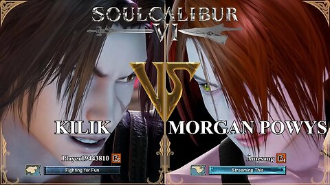 SoulCalibur VI — Player19443810 (Kilik) VS Amesang (Morgan Powys) | Xbox Series X Ranked