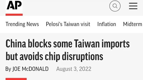 Nancy Pelosi created a military conflict in China