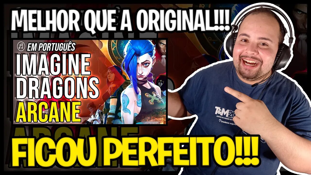 REACT 🎤 Abertura de ARCANE em PORTUGUÊS | IMAGINE DRAGONS - "Enemy"