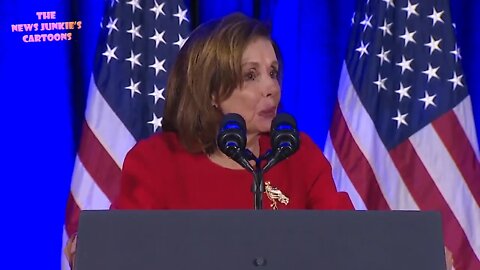 Dem Pelosi with smeared lipstick at the DNC party: Biden "is just perfect!"