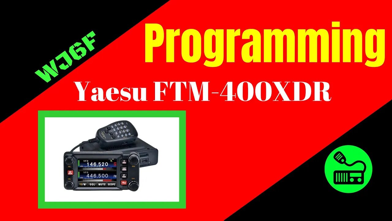 Yaesu FTM-400XDR Programming Tutorial For You