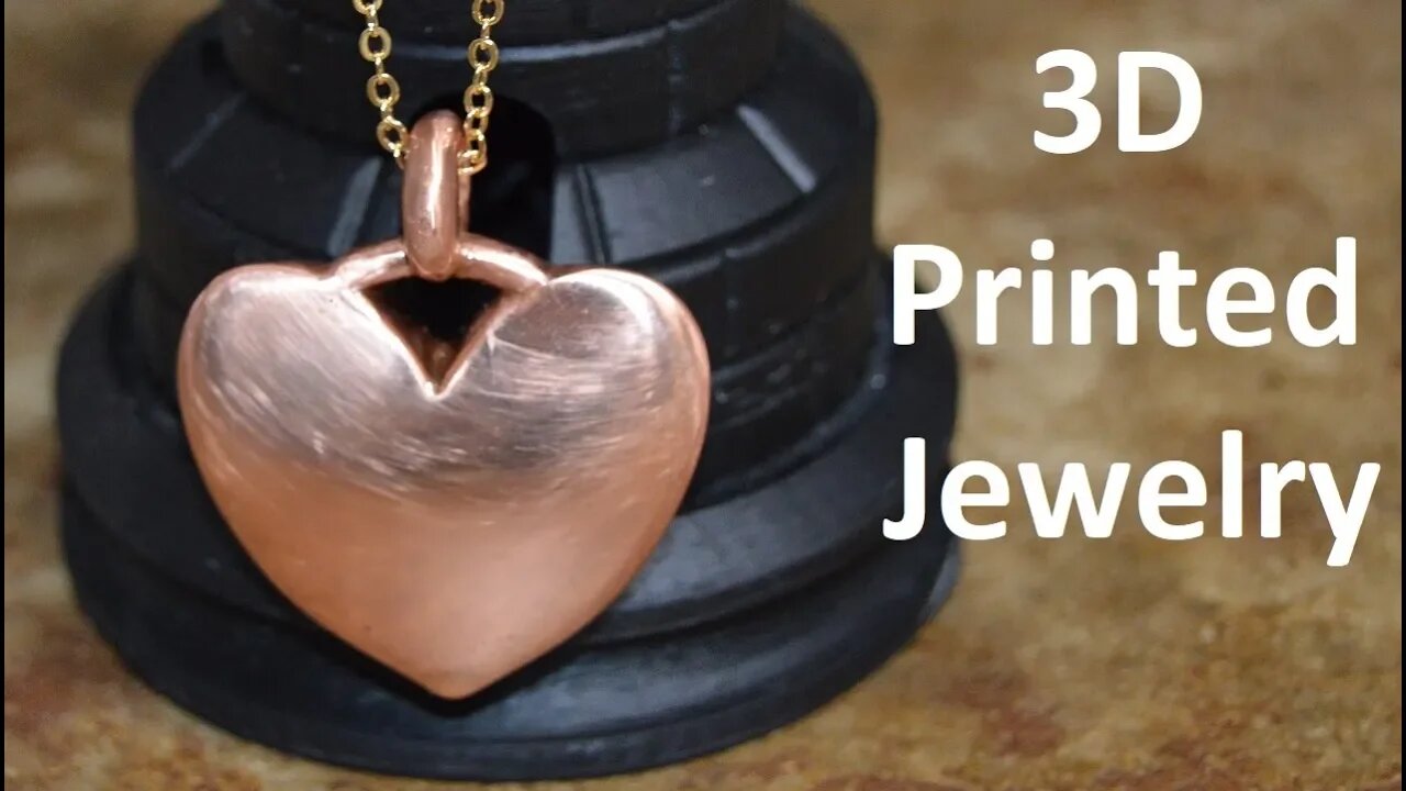 3D Printed and Copper Plated Jewelry ~ DIY Copper Necklace Pendant
