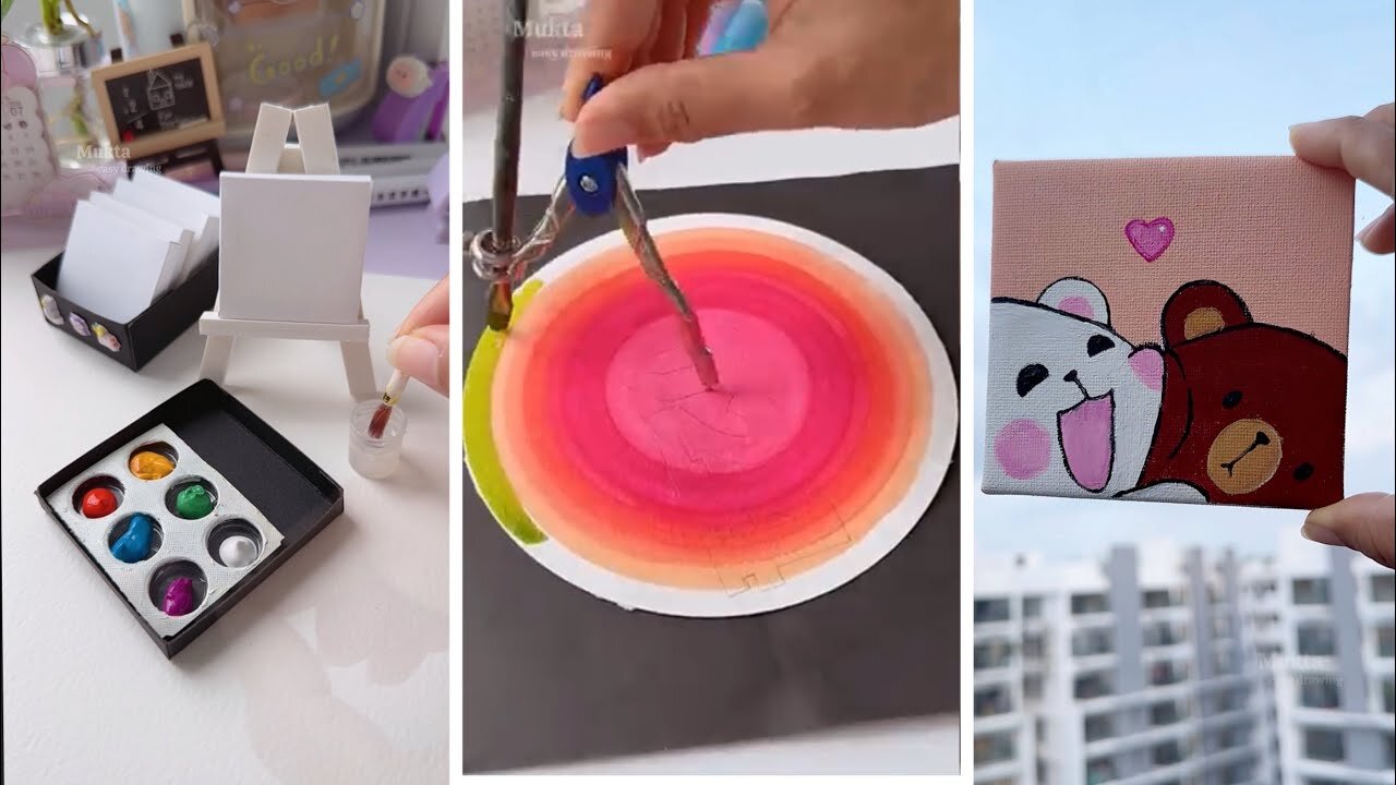 Next-Level Miniature Masterpieces to Try When You’re Bored 🎨✨ | Easy Painting Ideas You’ll Love!