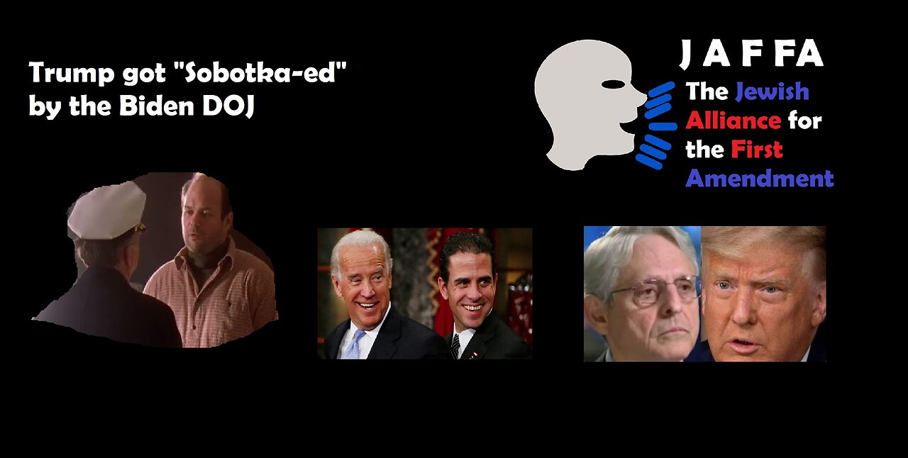👮#Trump got "Sobotka-ed" by the #Biden #doj.⚖️