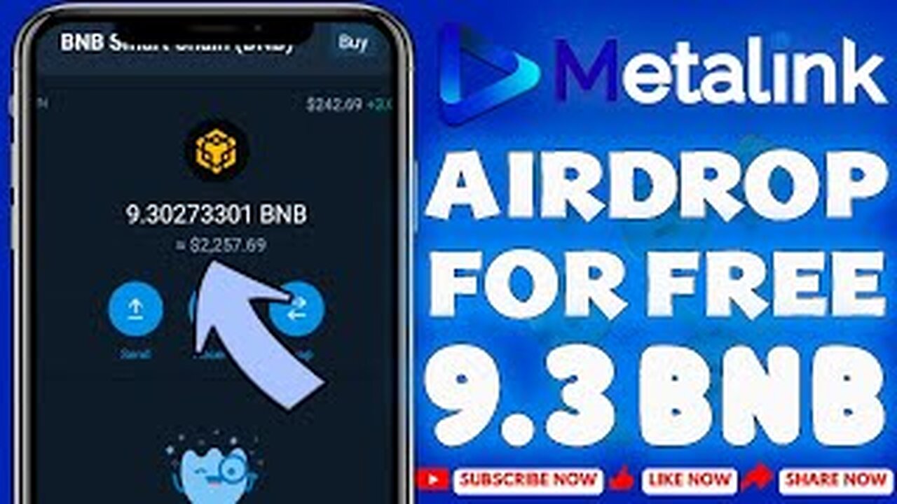 Claim Free Airdrop MetaLink ~ 9.3 BNB on Trust Wallet