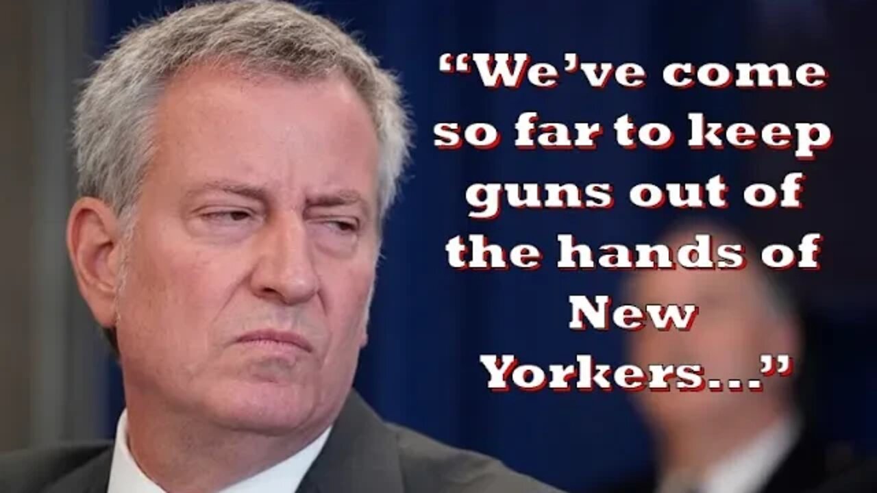 NYC Mayor openly admits suppressing gun rights of ALL New Yorkers…