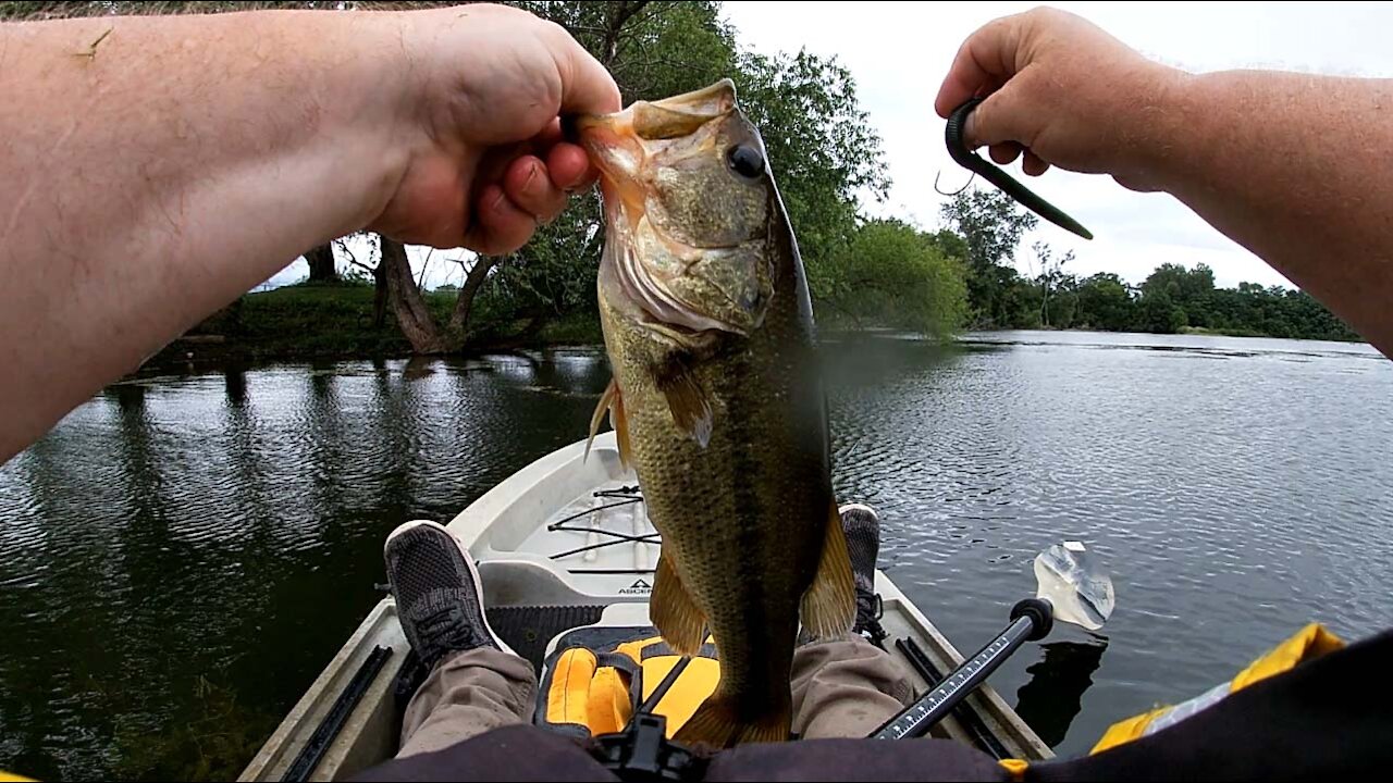 windy fishing at the quarry.