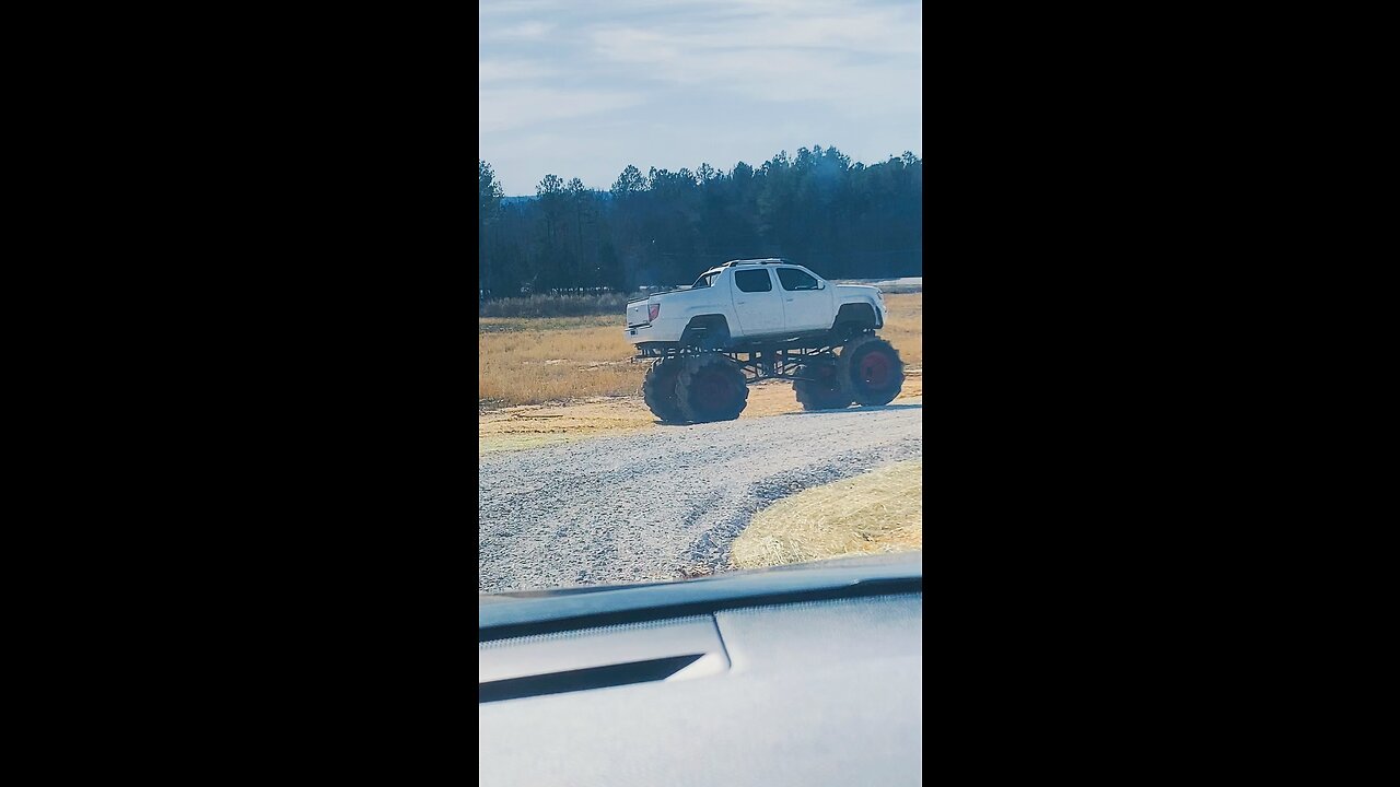 Getting behind GingerBilly in his monster truck