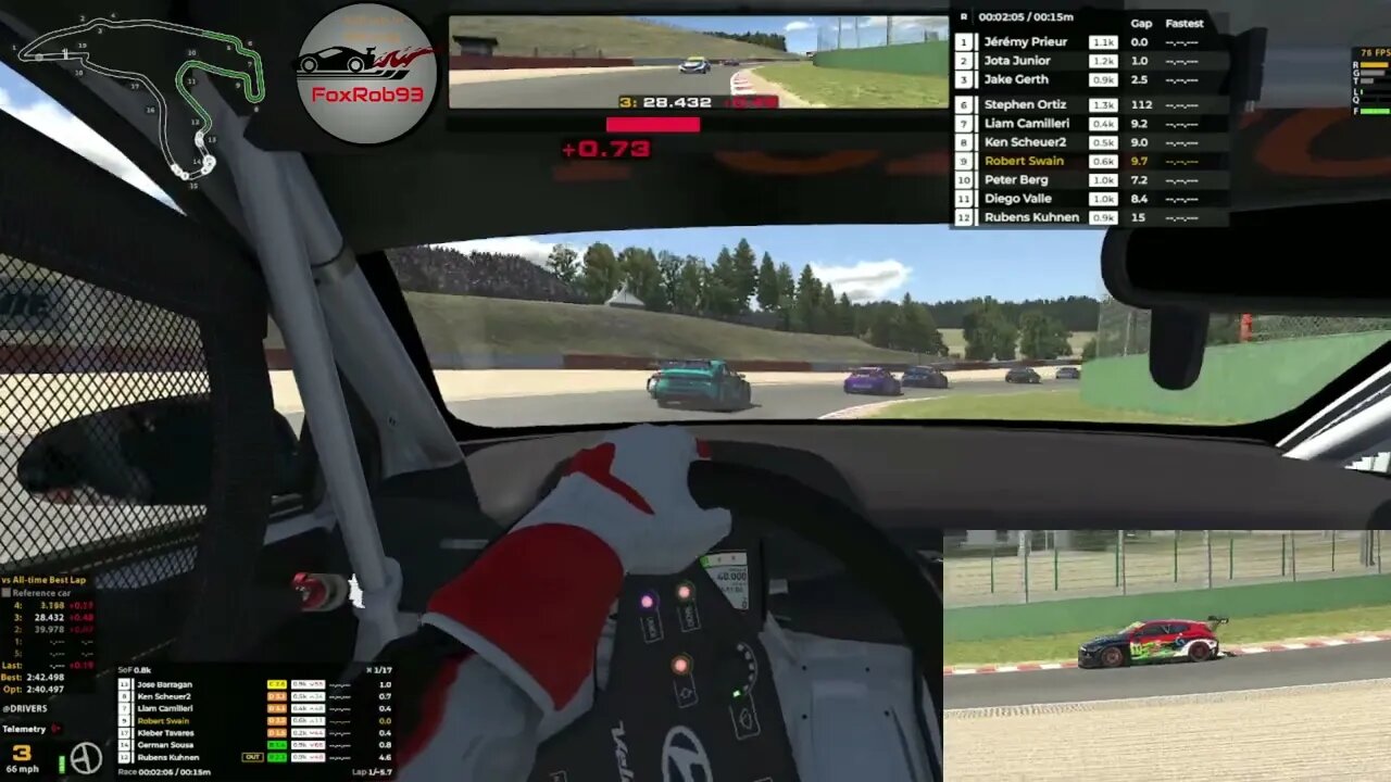 Turn Touring Car Challenge iRacing 2022 Season 2 Week 10 at Circuit de Spa