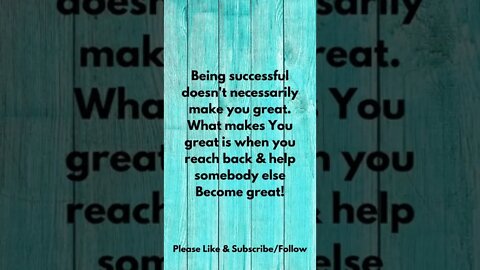 What Makes YOU Great