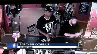 Thieves block camera lense to steal from WI bar