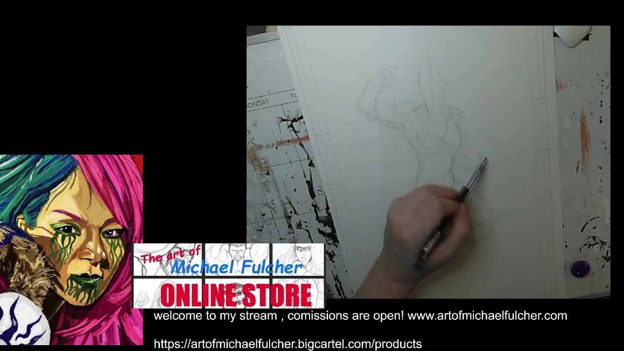 Drawing Donna Troy 11x17 time-lapse