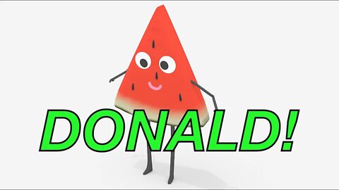 Happy Birthday DONALD! - WATERMELON Birthday Song