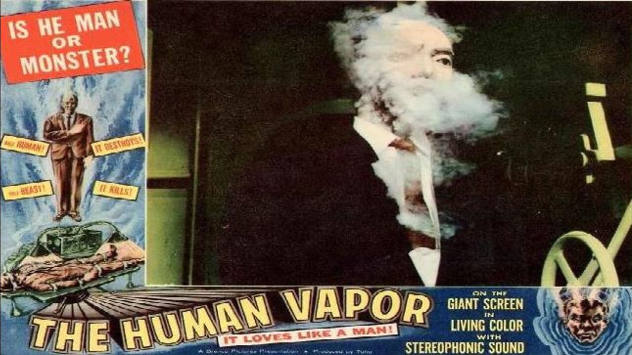 THE HUMAN VAPOR 1960 Man Becomes a Vaporous Monster & Master Criminal FULL MOVIE in English
