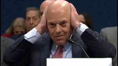 Postmaster General Louis DeJoy COVERS HIS EARS like a child