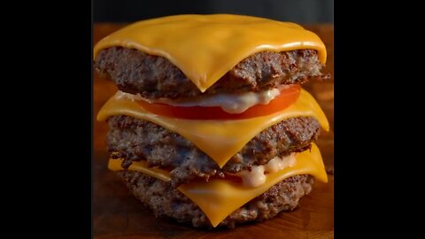 Cheesy Burger Without Bread