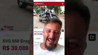 Poderia estar roubando, pedindo, incomodando, mas só quero vender a minha DRAGSTAR….