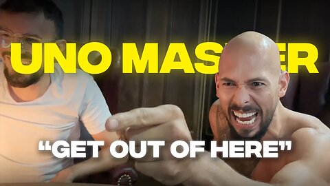 Andrew Tate LOSES HIS MIND Over Uno Game