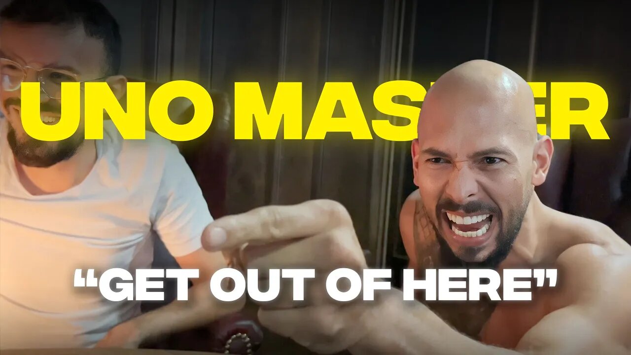 Andrew Tate LOSES HIS MIND Over Uno Game