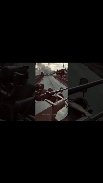 A Column Of Russian Airborne Forces Advancing Near Gostomel, Kyiv Region!