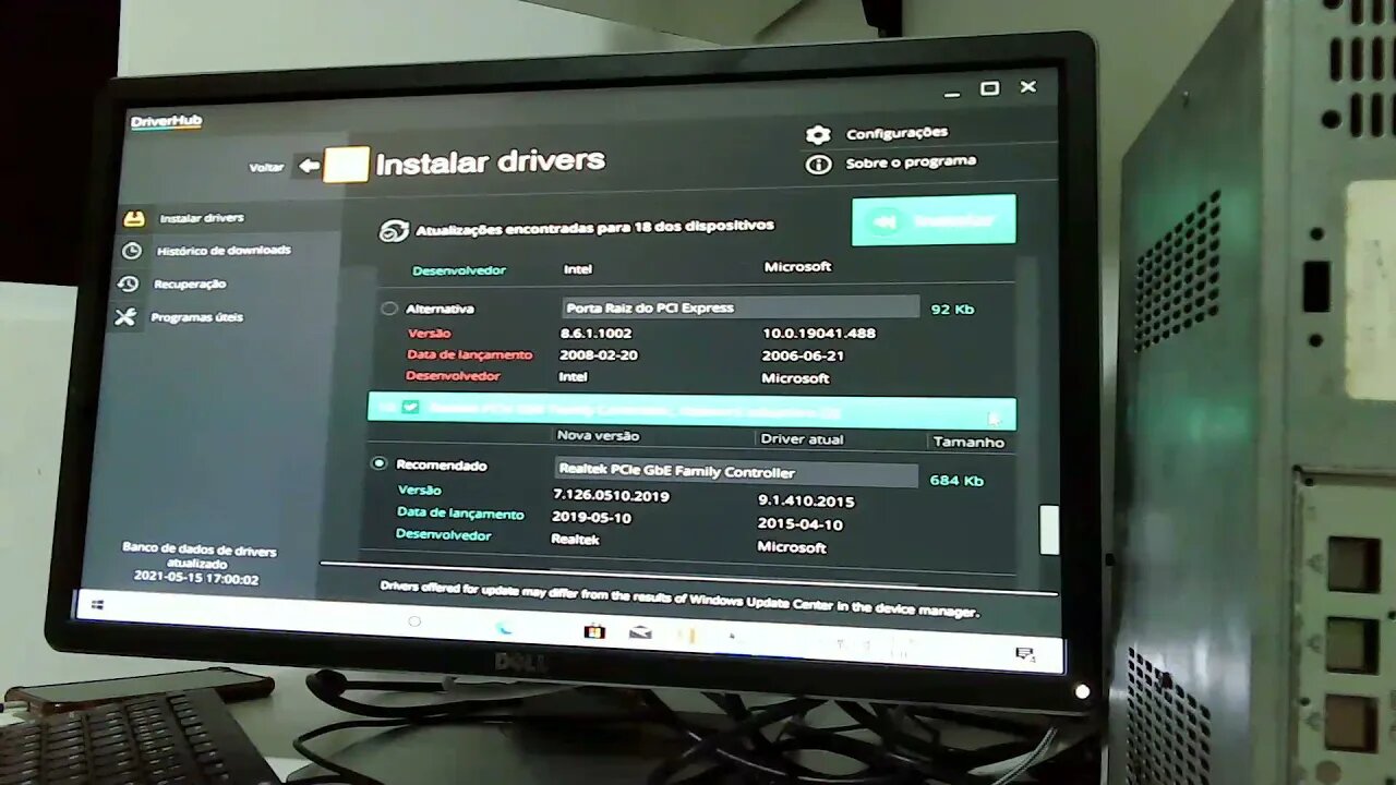 Montando PC Barato por 300 Reais para apresentação de Multimídia, parte 5 Utilizando DriverHub.