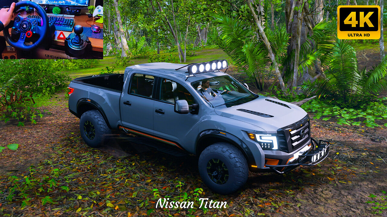 Nissan Titan l OFFROAD l Forza Horizon 5 l Logitech g29 game play