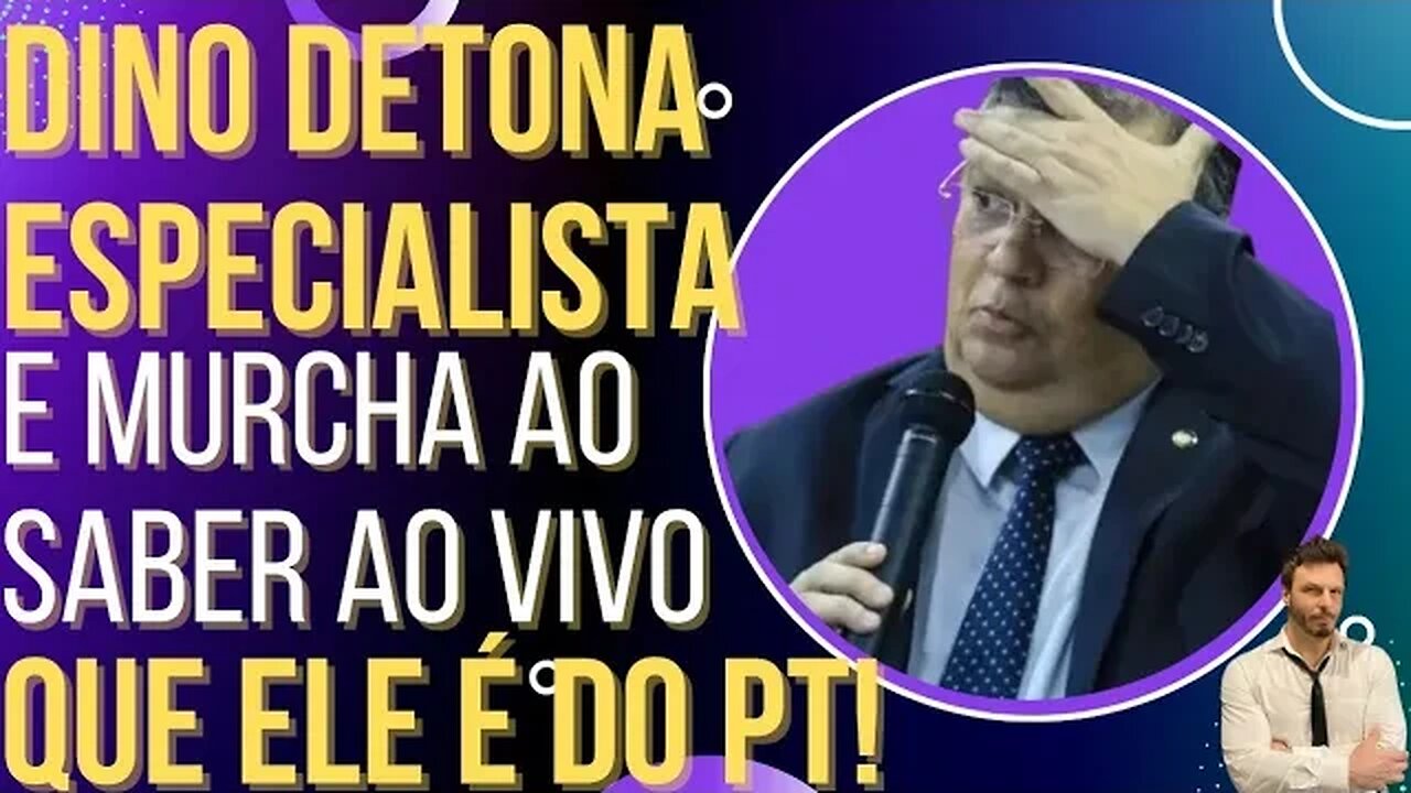 HILÁRIO: Flavio Dino detona especialista e se desespera ao saber que ele é do PT!