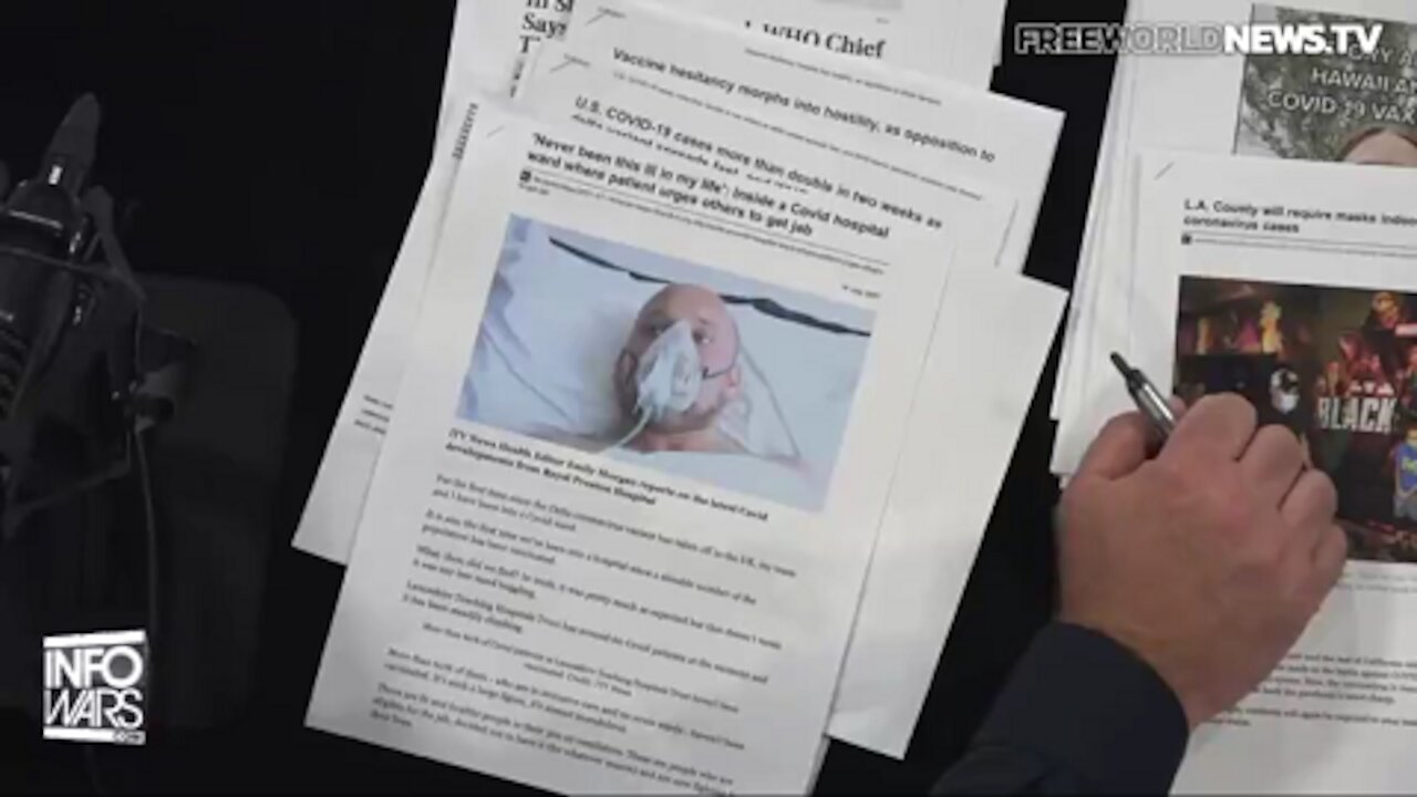 MALE ACTOR CAUGHT PLAYING PATIENT IN COVID PROPAGANDA PIECE