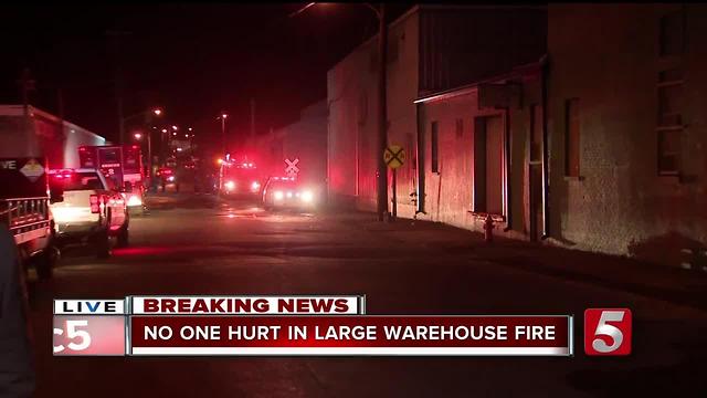 Fire Destroys Goodwill Warehouse In Downtown Nashville