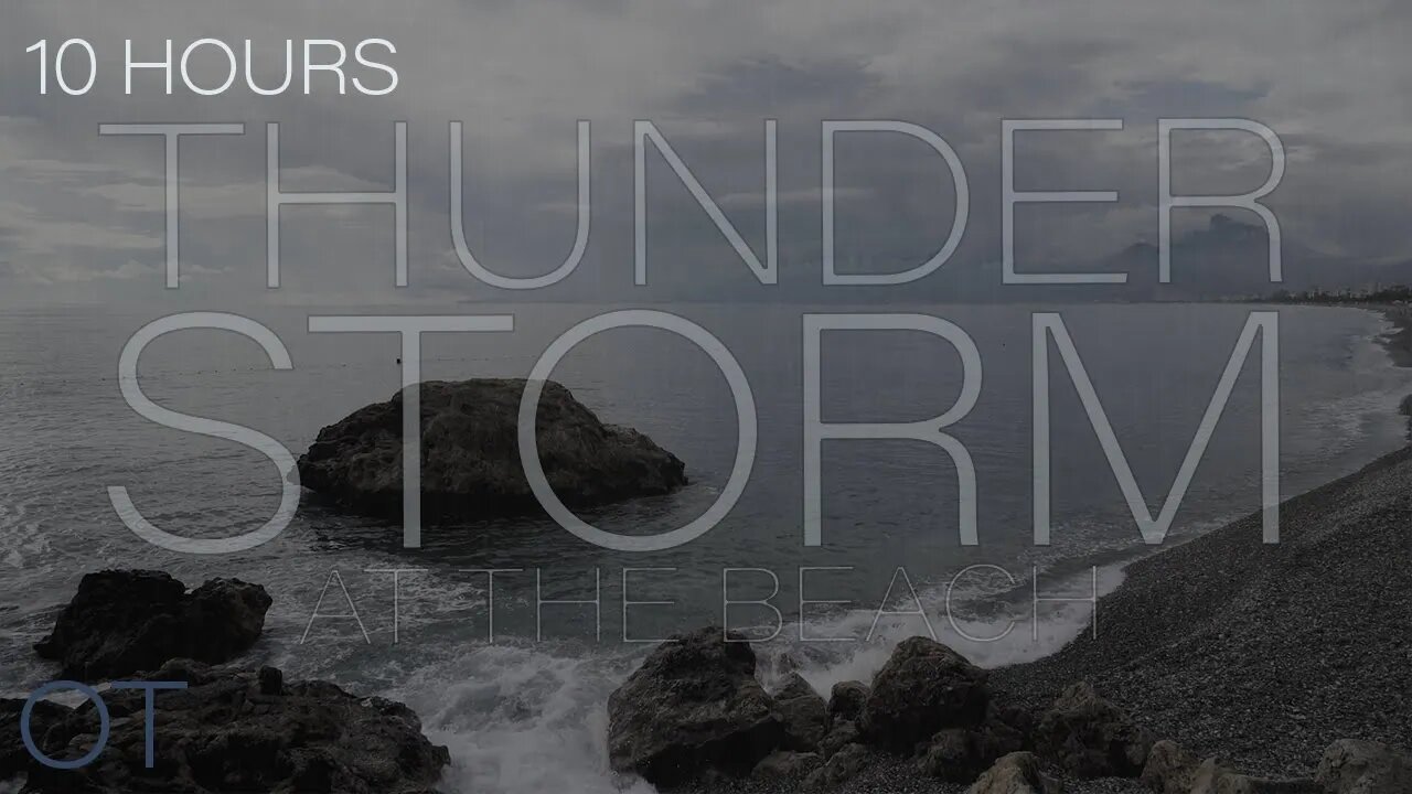 Ocean Thunderstorm & Stormy Sea Sounds| Heavy Rain & Thunder Sounds for Relaxing |Sleeping| Studying