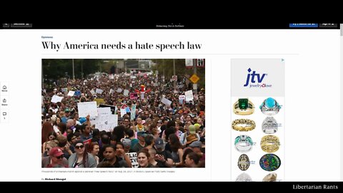 No, We Don't Need Hate Speech Laws