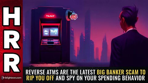 REVERSE ATMs are the latest big banker SCAM to rip you off & spy on your spending