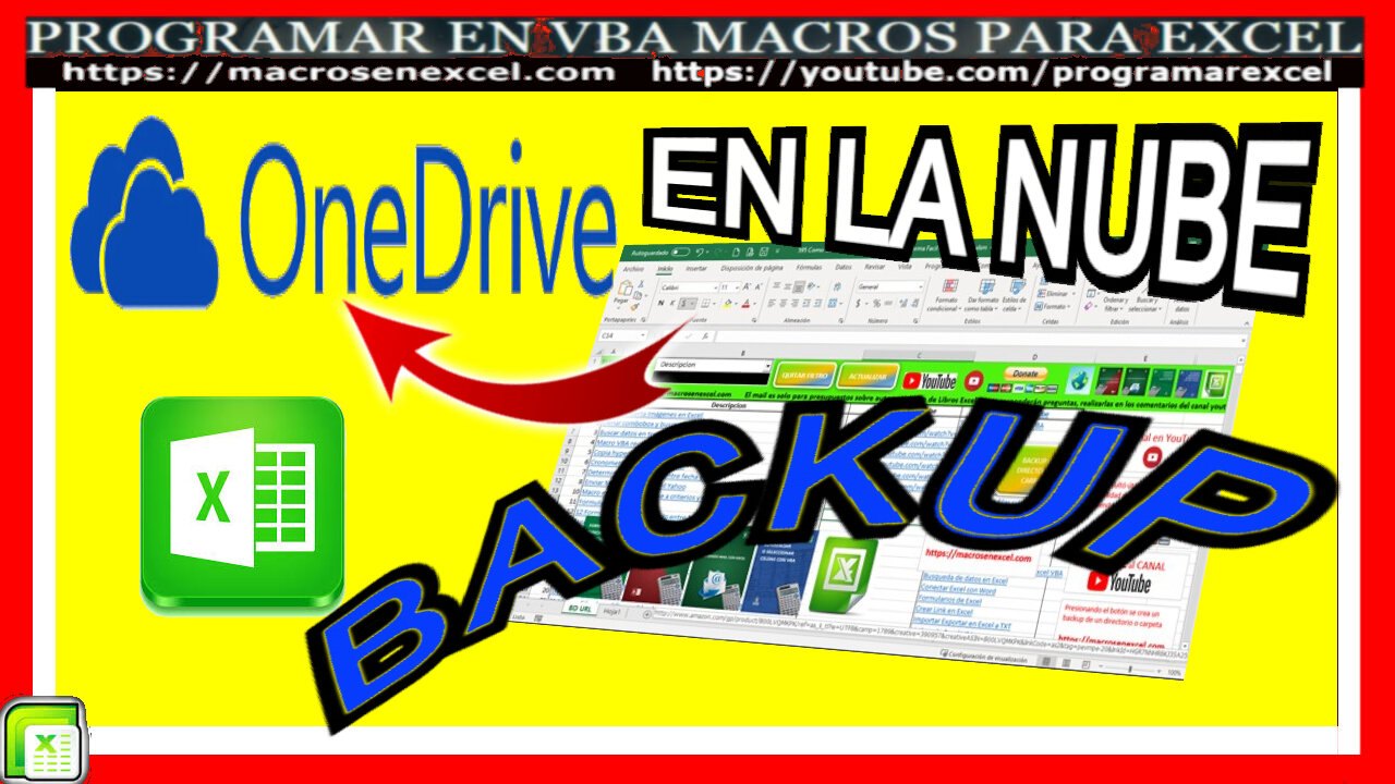 596 🔴 Como Crear BACKUP en LA NUBE🔥 ONEDRIVE en Forma SENCILLA con Excel VBA