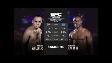 EFC 63 Gunther Kalunda vs Armand Scheepers