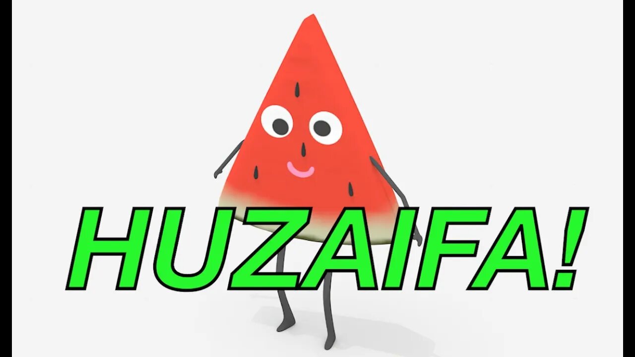 Happy Birthday HUZAIFA! - WATERMELON Birthday Song