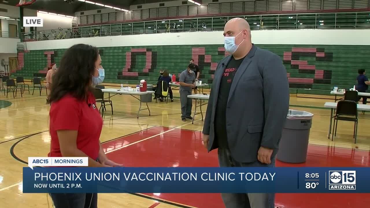 Phoenix Union hosting vaccination clinic today