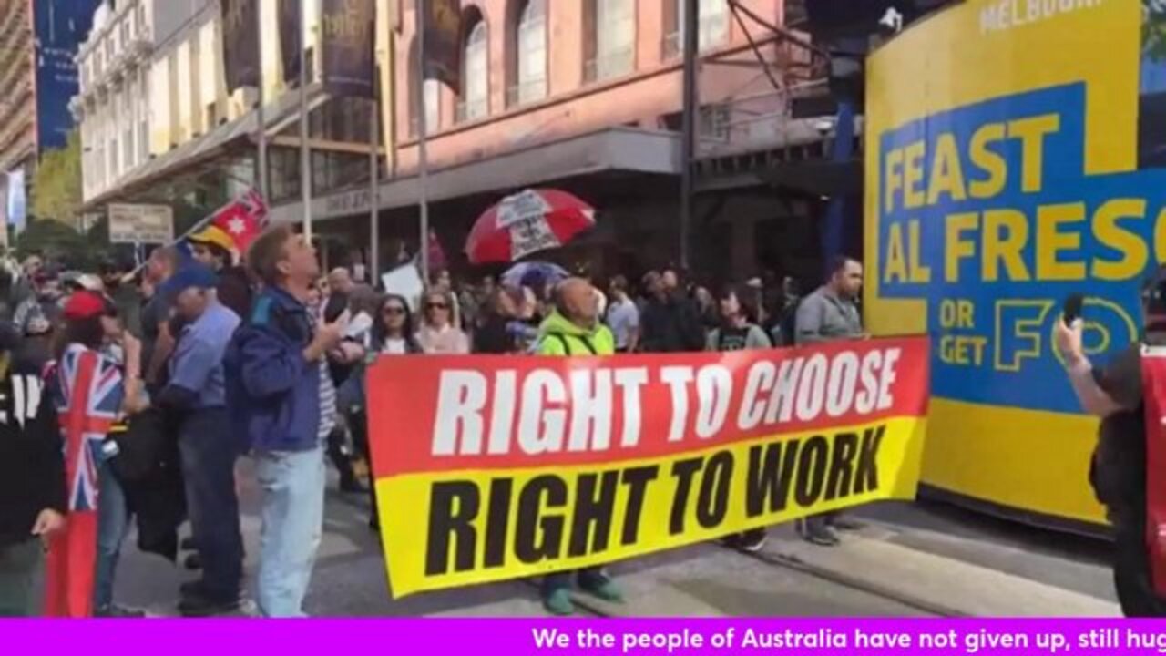 We the people of Australia have not given up, still huge rallies every weekend