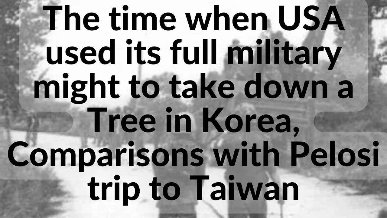 Time when USA used its full military might to take down a tree, Comparisons with Pelosi trip Taiwan