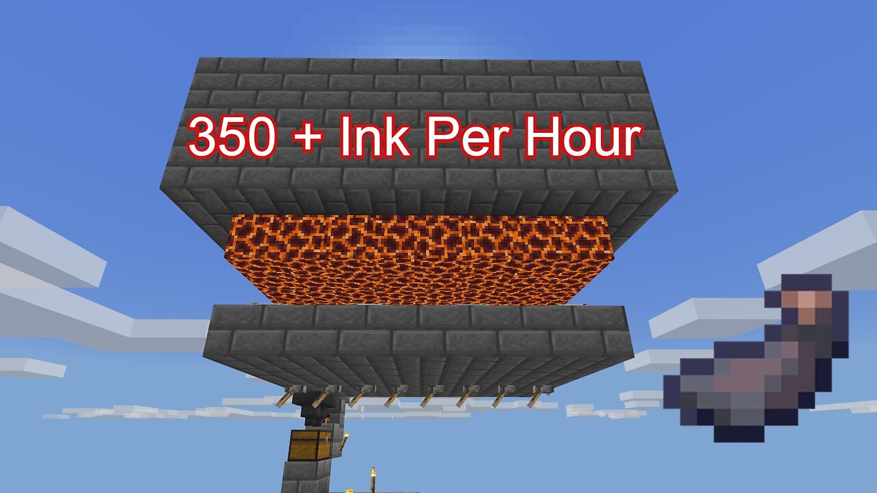Easy AFK Squid Ink Farm with AFK BOX Minecraft Bedrock 1.20 (MCPE/Xbox/PS4/Nintendo Switch/PC)