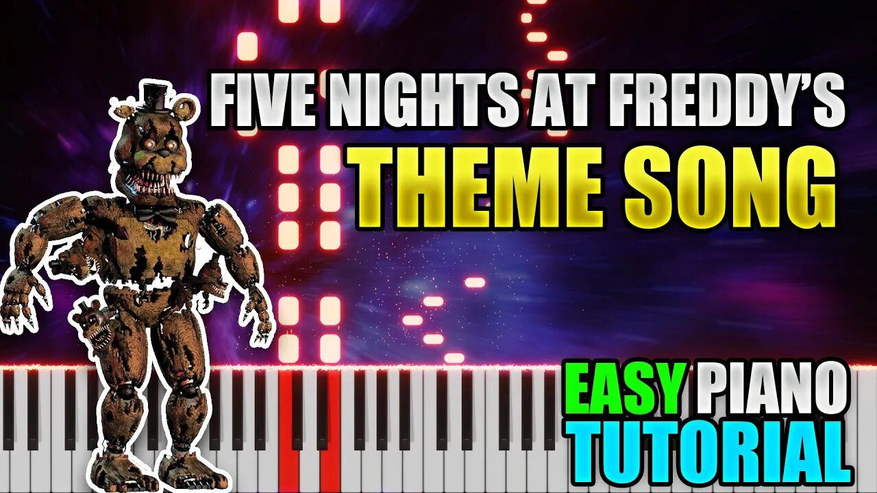 Five Nights At Freddy's (Theme) | Easy Piano Lesson