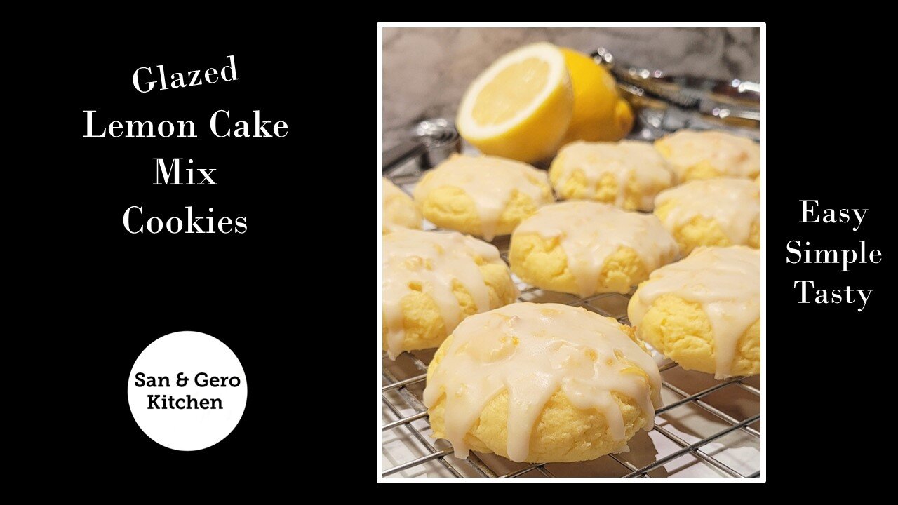 Delicious Glazed Lemon Cake Mix Cookies Recipe