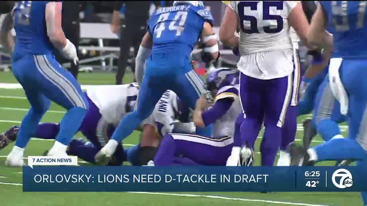 Lions should draft defensive tackle, ESPN's Dan Orlovsky says