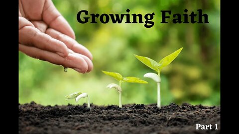 Growing Faith Pt. 1 ~ Faith is a Seed